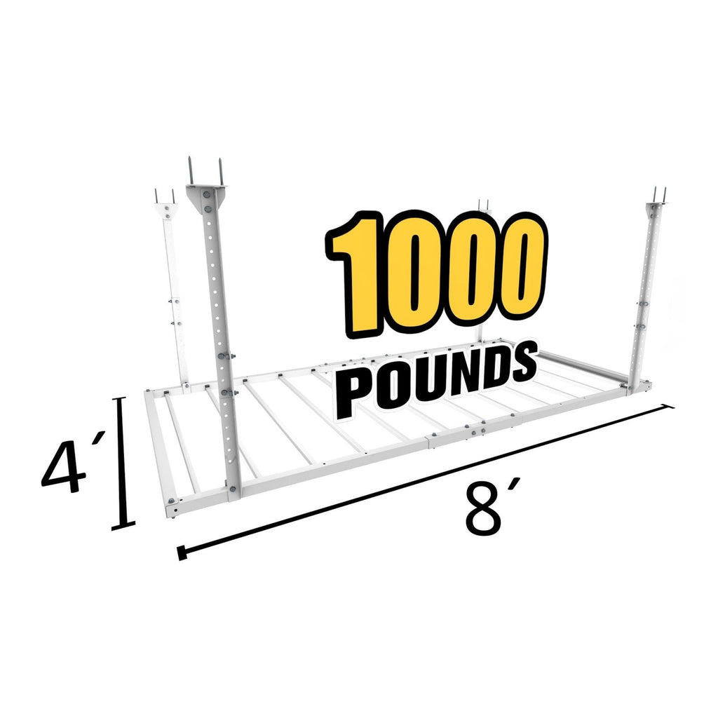 E-Z Garage Storage USA 4' x 8' Heavy-Duty Pro Overhead Ceiling Storage Rack 122 cm x 244 cm 454 kg