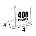 E-Z Garage Storage USA 4'X4' Heavy-Duty Pro Overhead Storage Platform 122 cm x 122 cm 181 kg