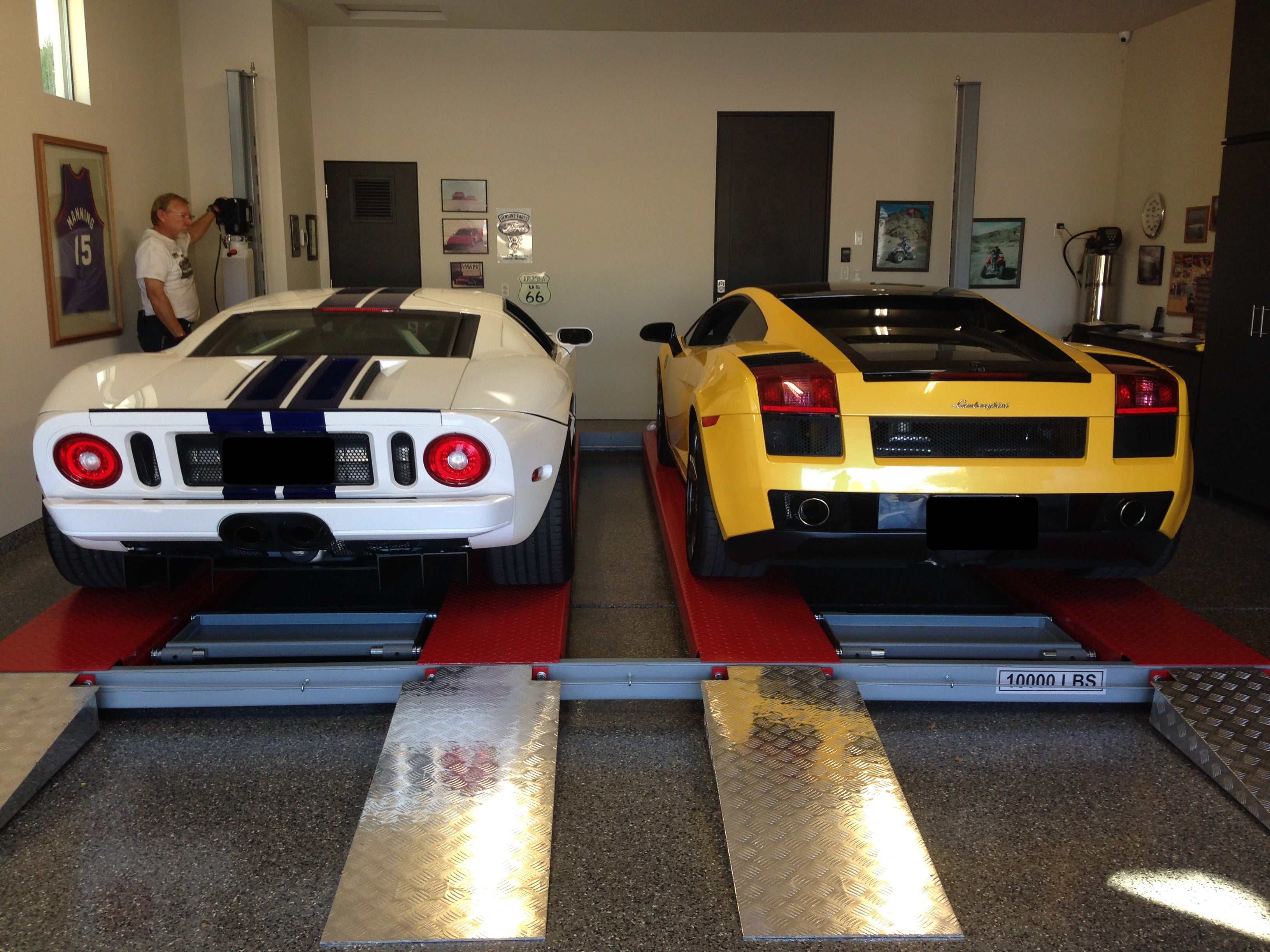 Advantage Side by Side (B-SXS-10000) | Double Vehicle 4-Post Lift