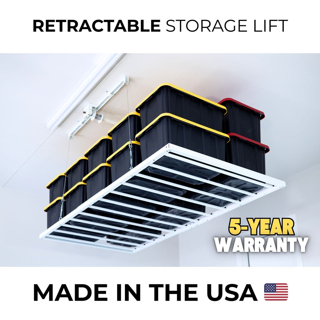 E-Z Garage Storage USA E-Z Lift 4' x 8' Motorless Overhead Garage Storage Platform 400 lb