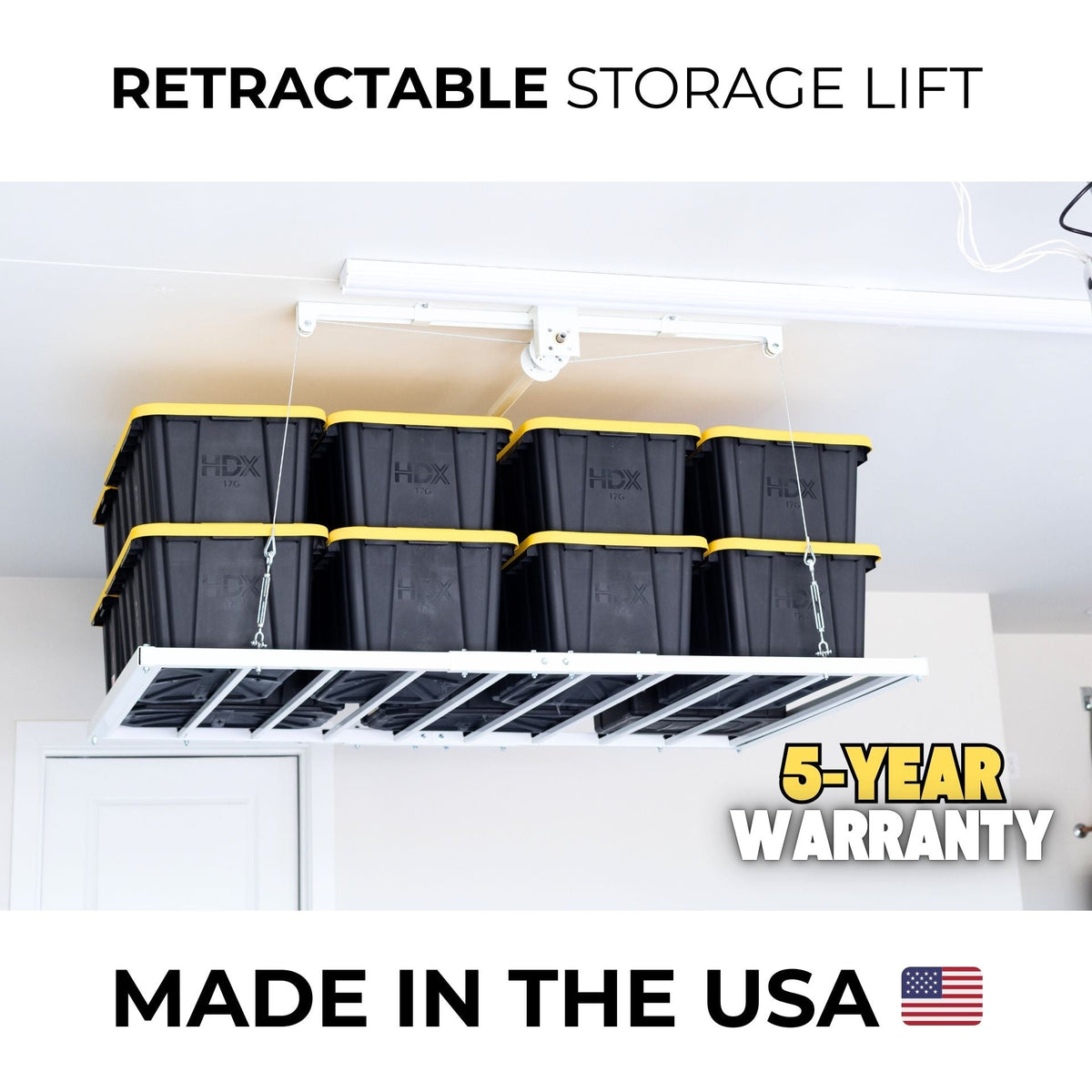 E-Z Garage Storage USA E-Z Lift Overhead Storage Platform 4 x 6 ft 400 lb