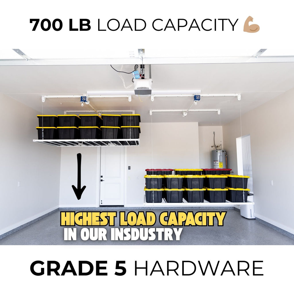 E-Z Garage Storage USA E-Z Lift Pro Motorless Overhead Storage Rack 122 cm x 244 cm 318 kg