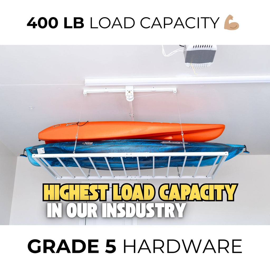 E-Z Garage Storage USA E-Z Lift 4' x 8' Motorless Overhead Garage Storage Platform 400 lb