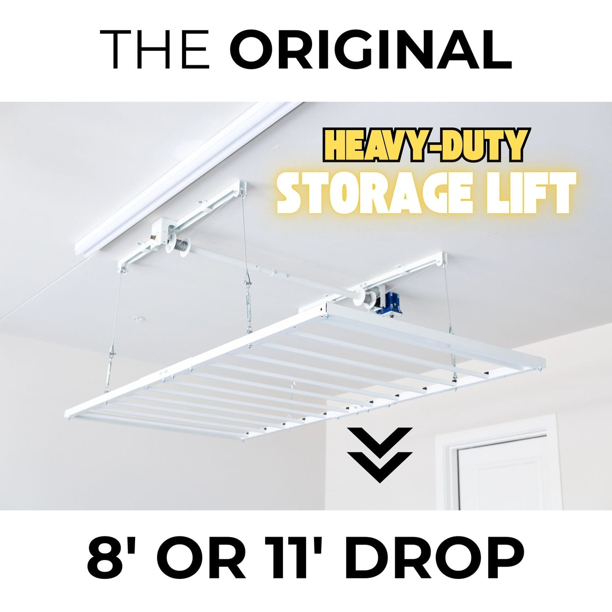 E-Z Garage Storage USA E-Z Lift 4' x 8' Motorless Overhead Garage Storage Platform 400 lb