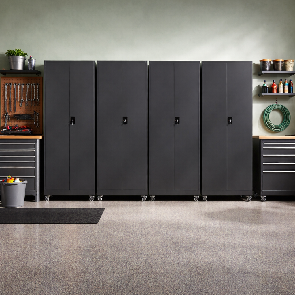 E-Z Garage Storage USA Metal Rolling Cabinet 189 cm x 80 cm x 40 cm