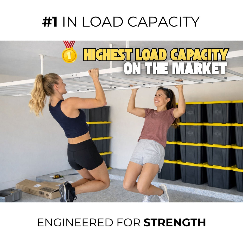 E-Z Garage Storage USA 4' x 8' Heavy-Duty Pro Overhead Ceiling Storage Rack 122 cm x 244 cm 454 kg
