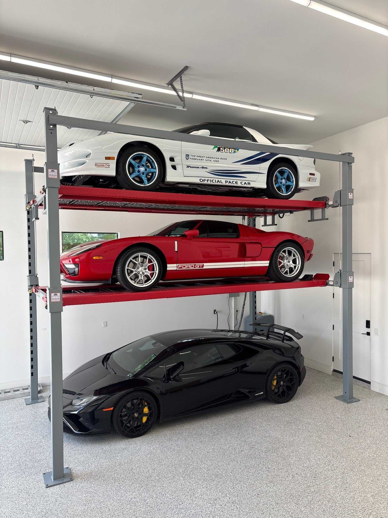 Advantage Single-Wide Triple Stacker | 3 Car Tri-Level 4-Post Lift